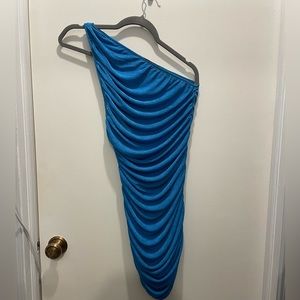 Lioness blue stretchy mini dress